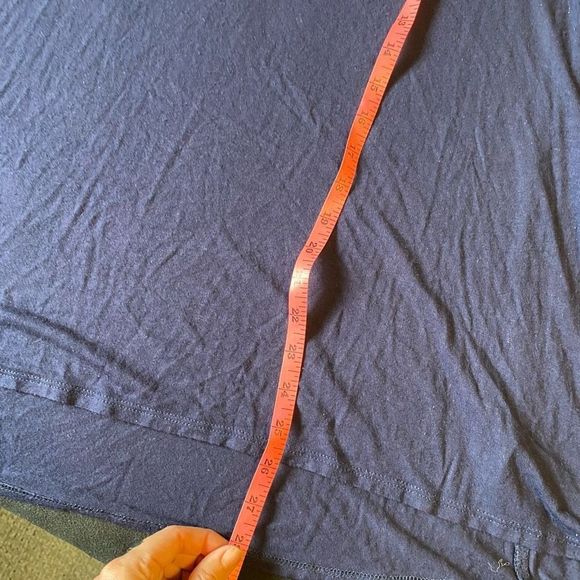 Alyx Navy Blue Lace Short Sleeve Shirt Pearl Embroidered Blouse Size 2XL, XXL - Picture 9 of 9